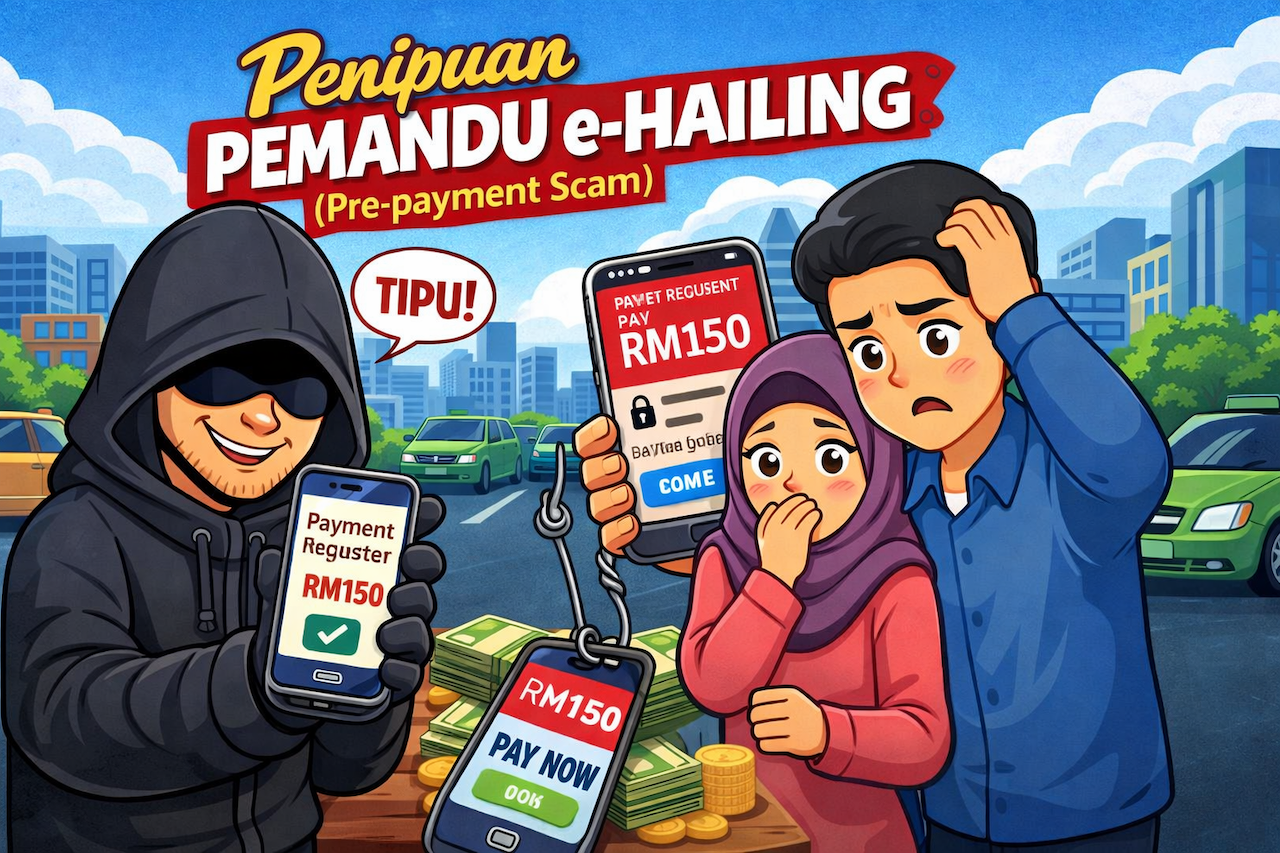 Modus Operandi: Penipuan Pemandu e-Hailing (Pre-payment Scam)