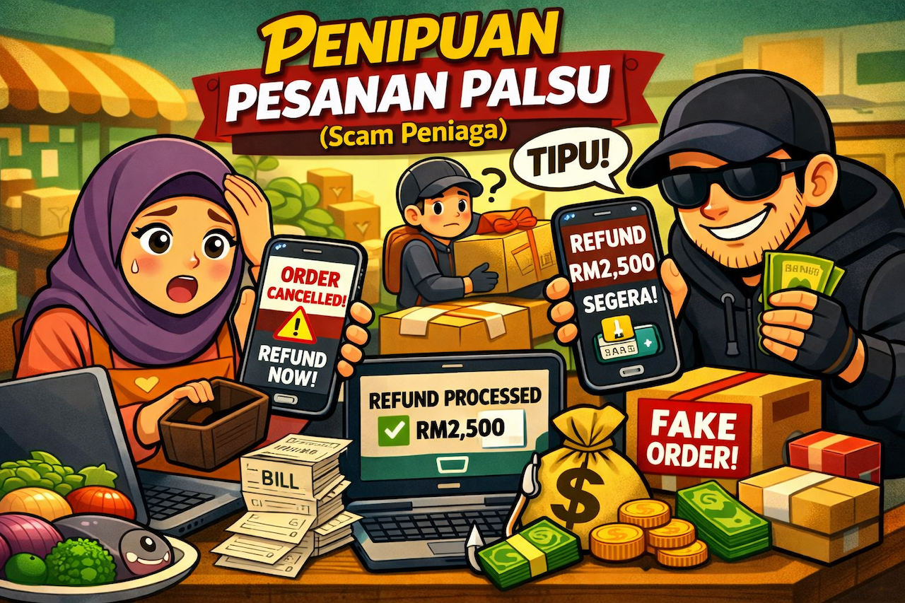 Modus Operandi: Penipuan Pesanan Palsu (Scam Peniaga)